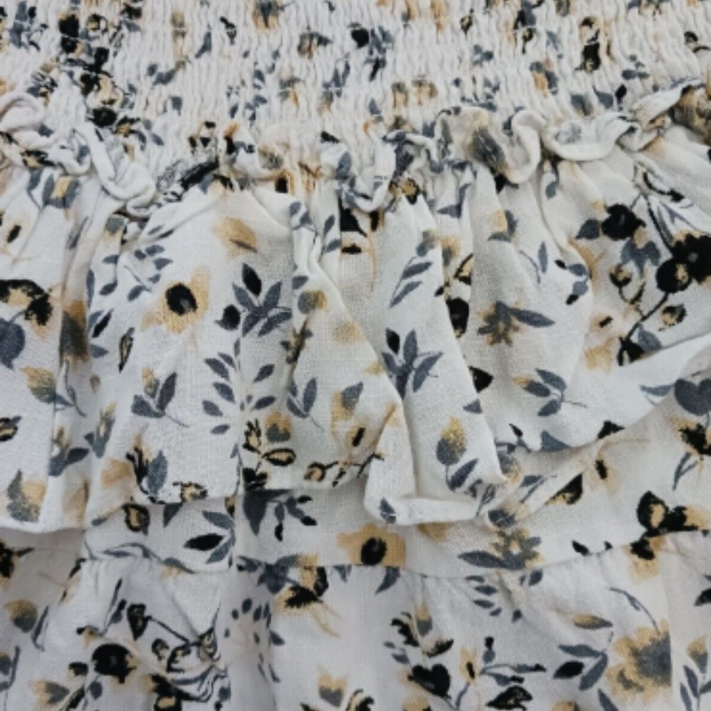 Skylar + Madison Skirt Size Small W20" Women Casual Elastic Waist Floral Print - Picture 6 of 8